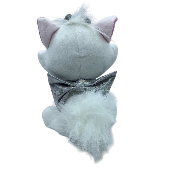 Disney 100 Years Of Wonder Aristocats Marie Plush Stuffed Animal Toy Silver Bow - Picture 3 of 6